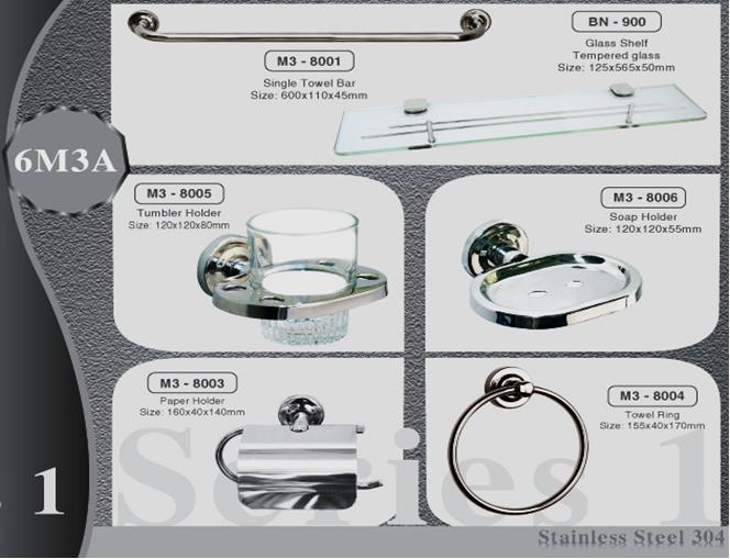 Bộ phụ kiện phòng tắm 6M3A