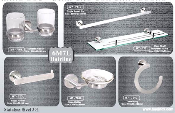 Bộ phụ kiện phòng tắm 6M7L ( Hairline )