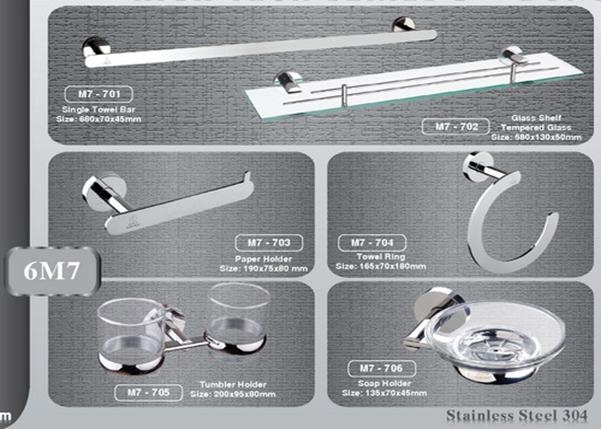 Bộ phụ kiện phòng tắm 6M7