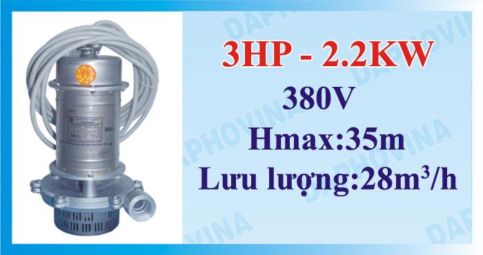 Bơm chìm cao áp 3HP - 2.2KW