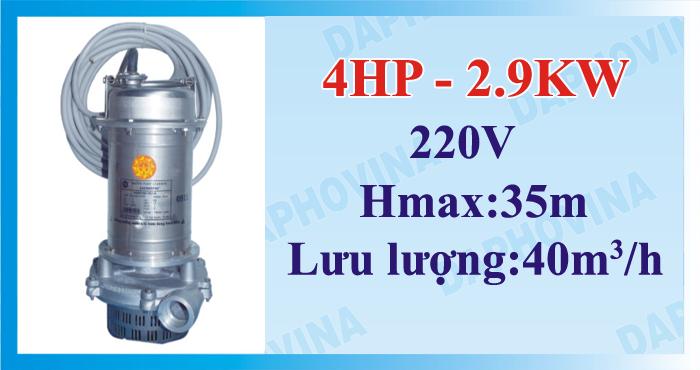 Bơm chìm cao áp 4HP - 2.9KW