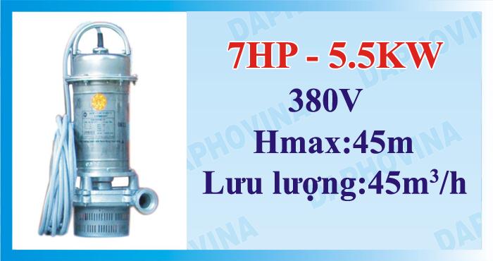 Bơm chìm áp cao 7HP - 5.5KW