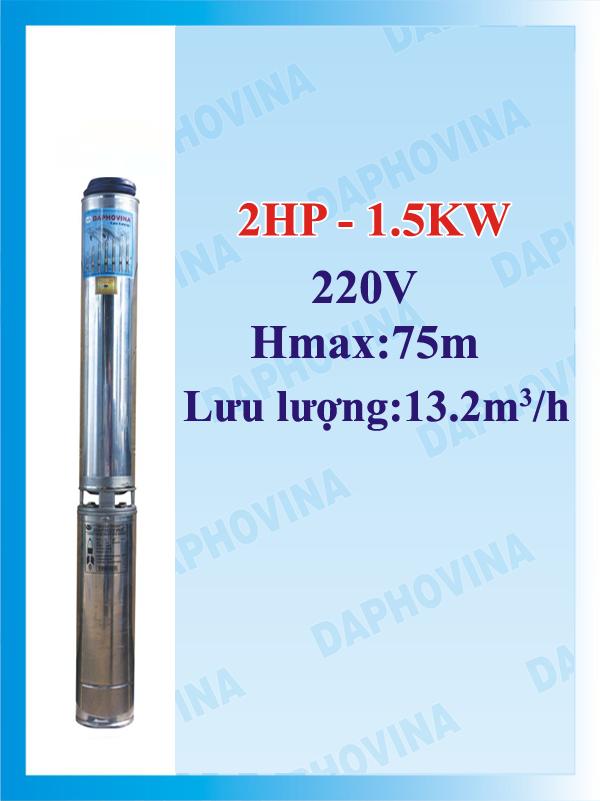 Bơm hỏa tiễn 2HP - 1.5KW