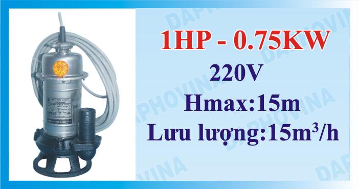 Bơm chìm áp thấp 1HP - 0.75KW