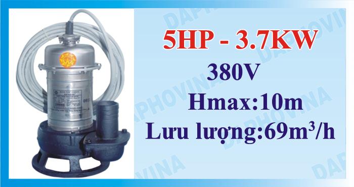 Bơm chìm áp thấp 5HP - 3.7KW