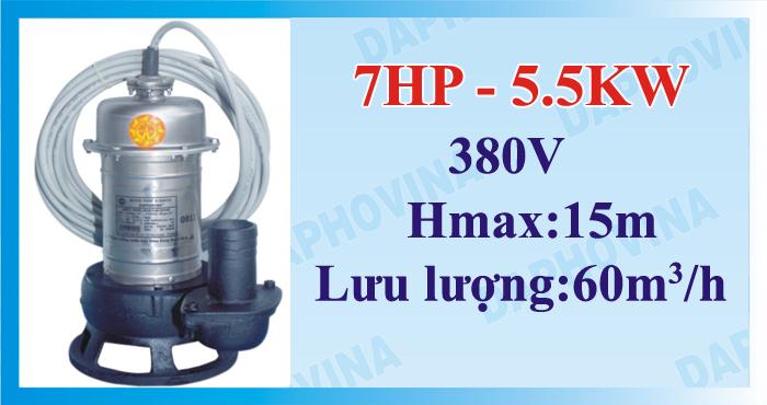 Bơm chìm áp thấp 7HP - 5.5KW