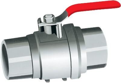 Van nhựa PVC tay Inox bi xi